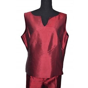 Kate Hill Red Shell Top - Size 16